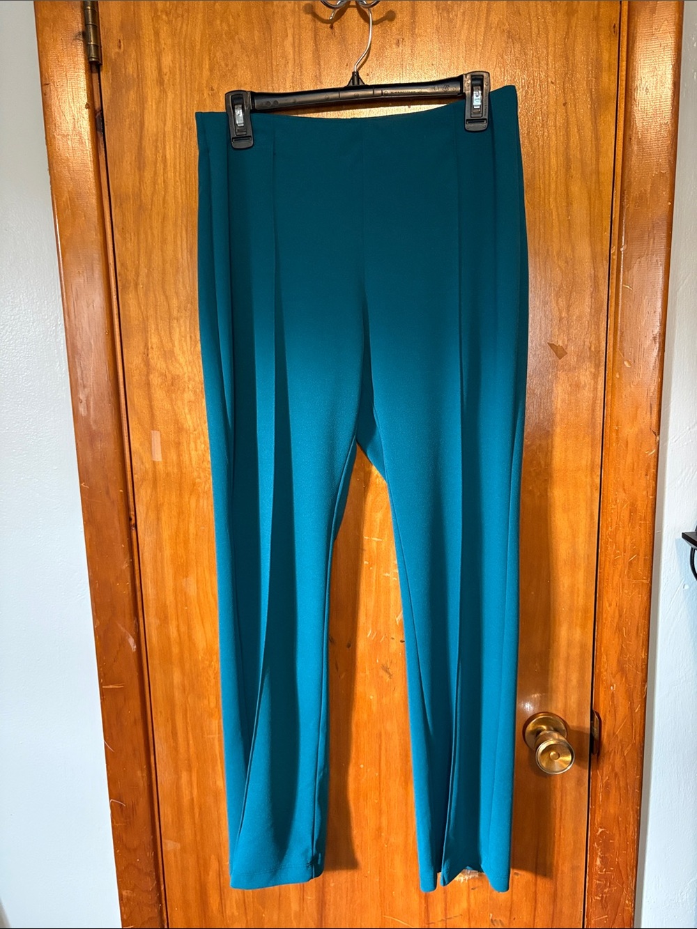 LuLaRoe Women's Joey Pintuck Teal Pull On Pants - Size Small - Worn 2 times